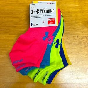 NEW under armor no show training socks - 5 pairs